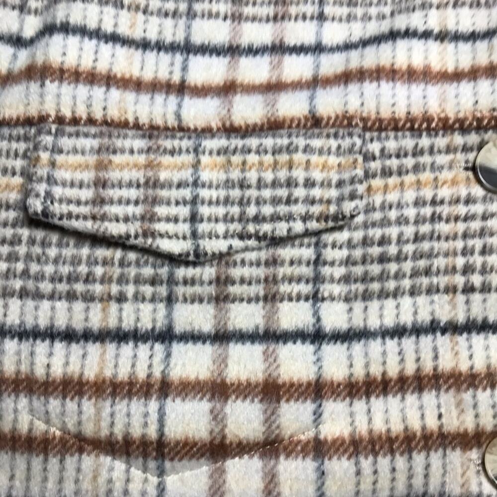 Joie Xl Soft Button Front Shacket Jacket Tan Plai… - image 6